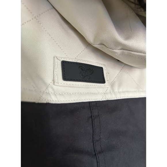 Saga Outerwear Co Ski Coat Jacket Zebra Print Fur Hood Large Outdoor Coat Retro - Picture 10 of 16